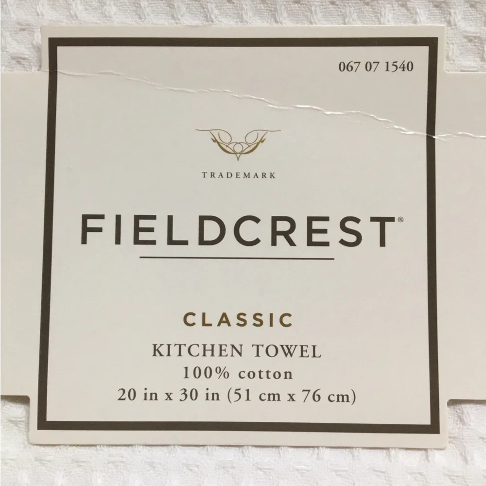 Fieldcrest Waffle‎ Stripe Classic Kitchen Towel